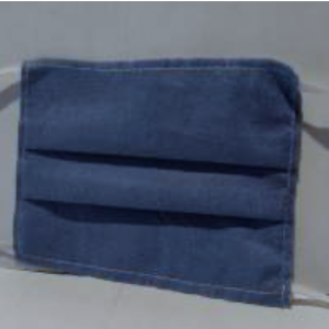 CUBREBOCA TRICAPA PLISADO AZUL