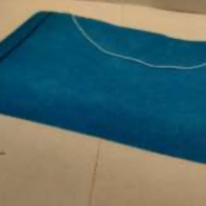 Cubreboca 1 capa sencillo azul rey