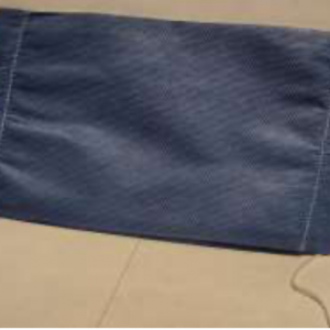 cubreboca tricapa sencillo azul