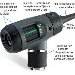 OTOSCOPIO HALOGENO DE 3.5V MACROVIEW C/ILUMINADOR GARGANTA