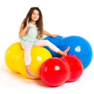 PELOTA INFLABLE SADDLE ROLL EN FORMA DE CACAHUATE