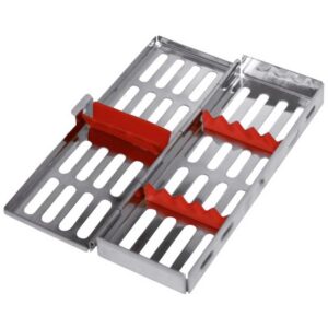 CHAROLA PARA ESTERILIZAR INTRUMENTAL CON SOPORTE INTERNO 21x6.5x2.2 CM. (*) N-0293