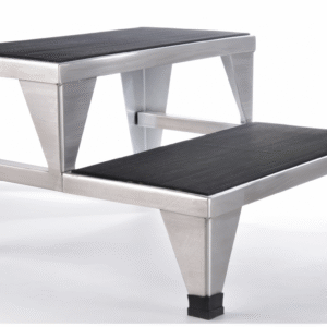 Banqueta de dos peldaños inoxidable CIIASA