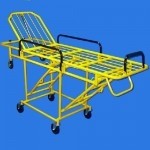 Carro camilla de golpe abatible