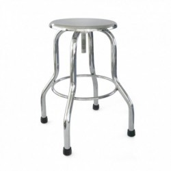 Banco giratorio cromado sin rodaja de 1”