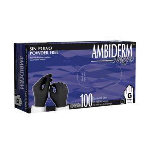 Guante de Exploración No Estéril Ambiderm Negro