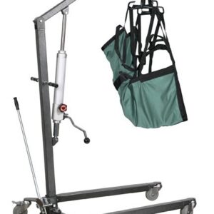 ELEVADOR DE PACIENTES HIDRAULICO 200 KG TERMINADO GRIS MARMOLEADO SIN ASIENTO