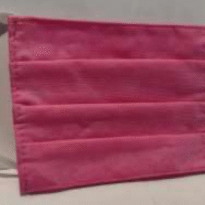 cubreboca tricapa plisado rosa